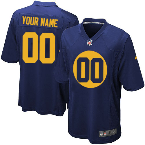 Nike Green Bay Packers Customized Navy Blue Stitched Youth NFL Jersey